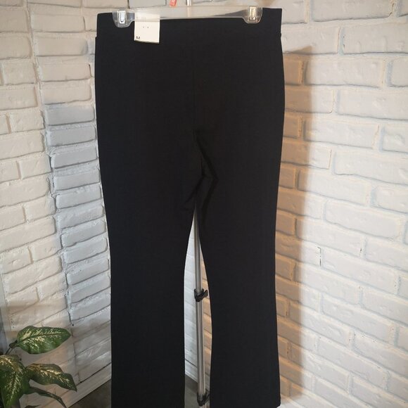 NWT Cleo Ladies Black Slim Straight Leg Pull On Pants - Picture 2 of 9